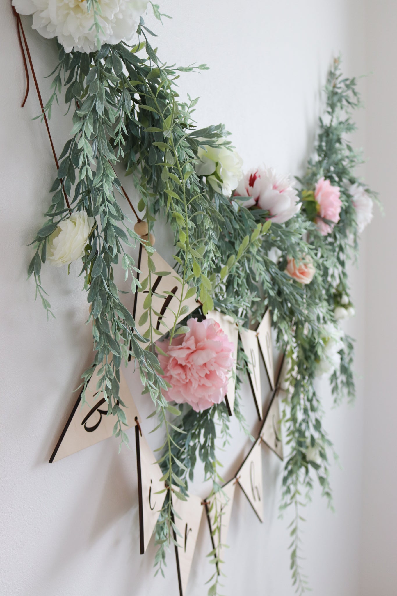 装花ガーランド:シャクヤク