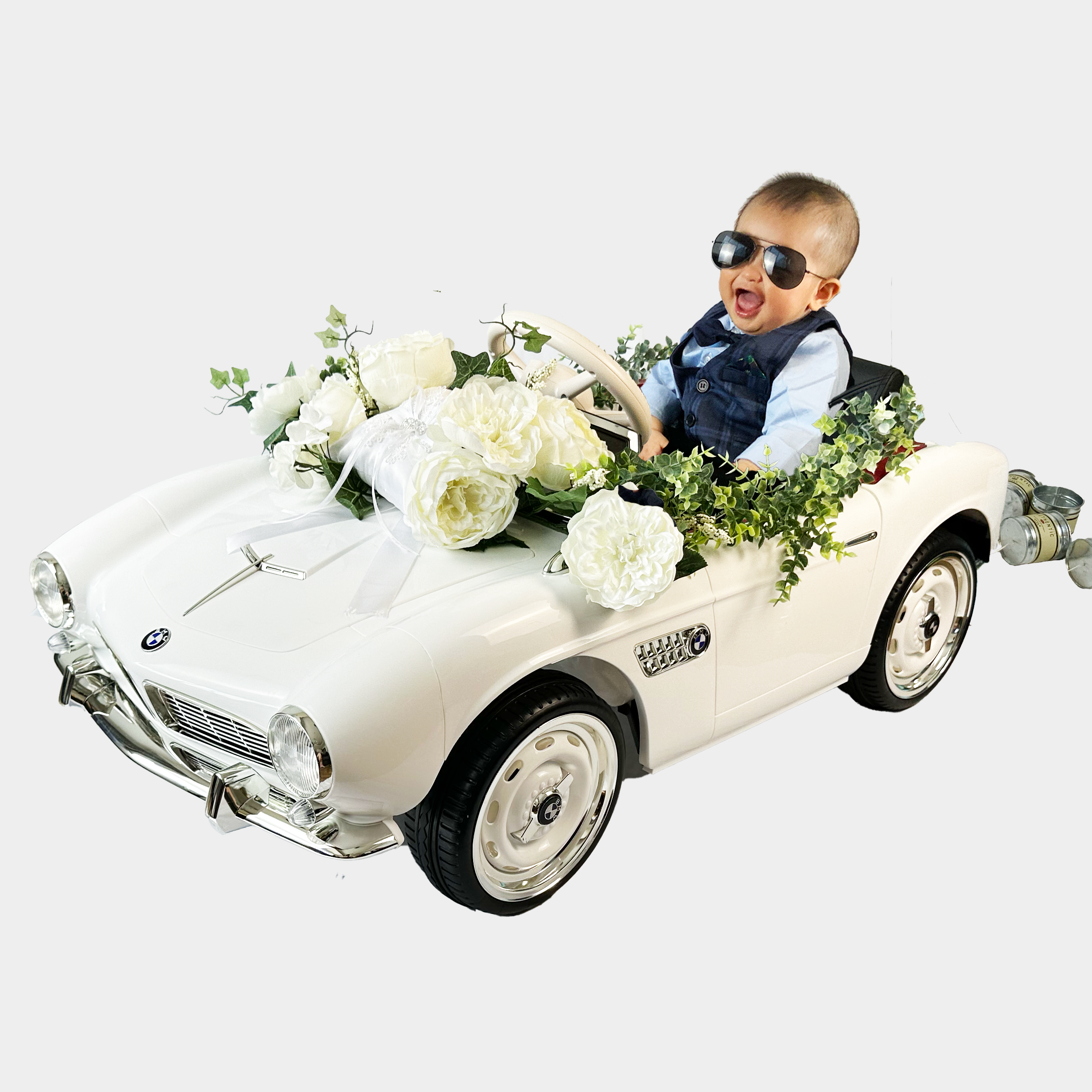 ラジコンカー 結婚式 リングガール・ボーイ Uiwai 結婚式リングボーイの装飾付き車・ラジコンカー・乗り物