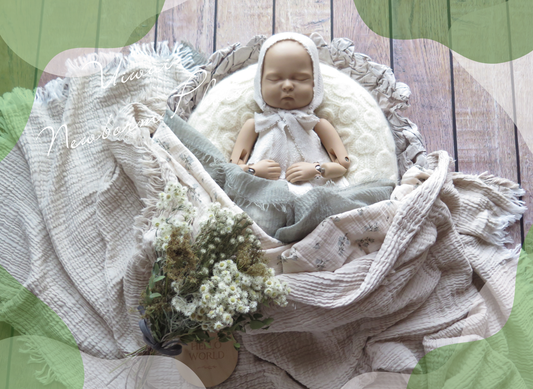 森の小屋で鳥とおひるね グレー