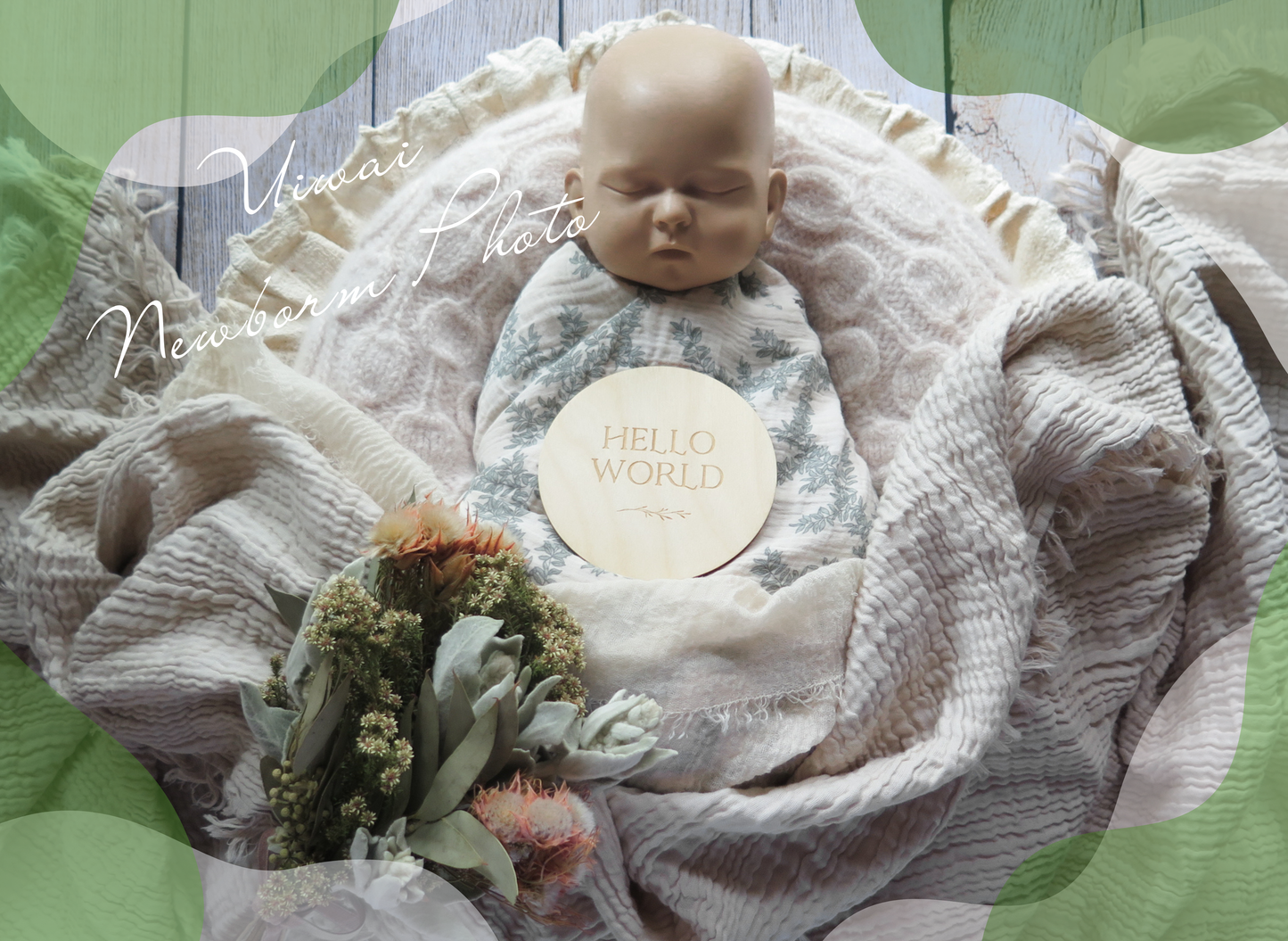 森の小屋で鳥とおひるね ベージュ