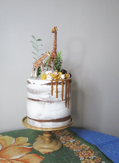 ケーキ：キリン&ポップコーン