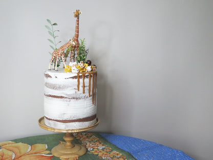 ケーキ：キリン&ポップコーン