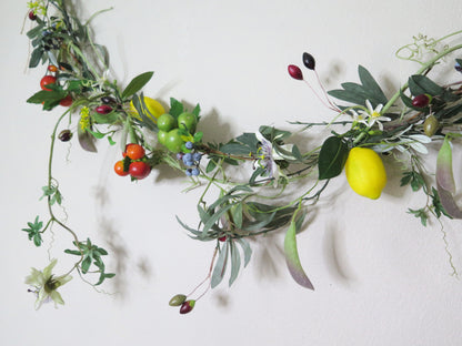 装花ガーランド：果実&時計草