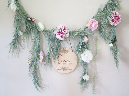 装花ガーランド：シャクヤク