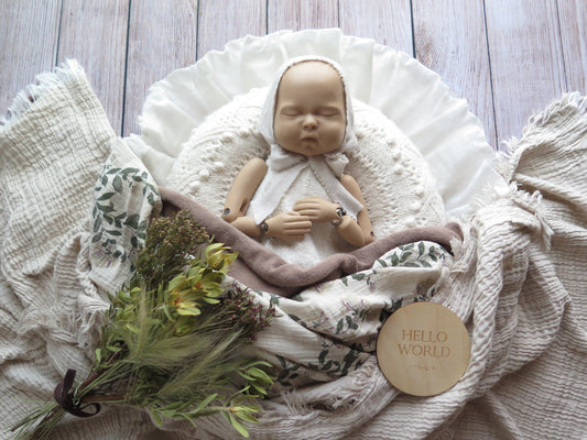 セルフニューボーンフォトのレンタル商品ホワイトナチュラルセット