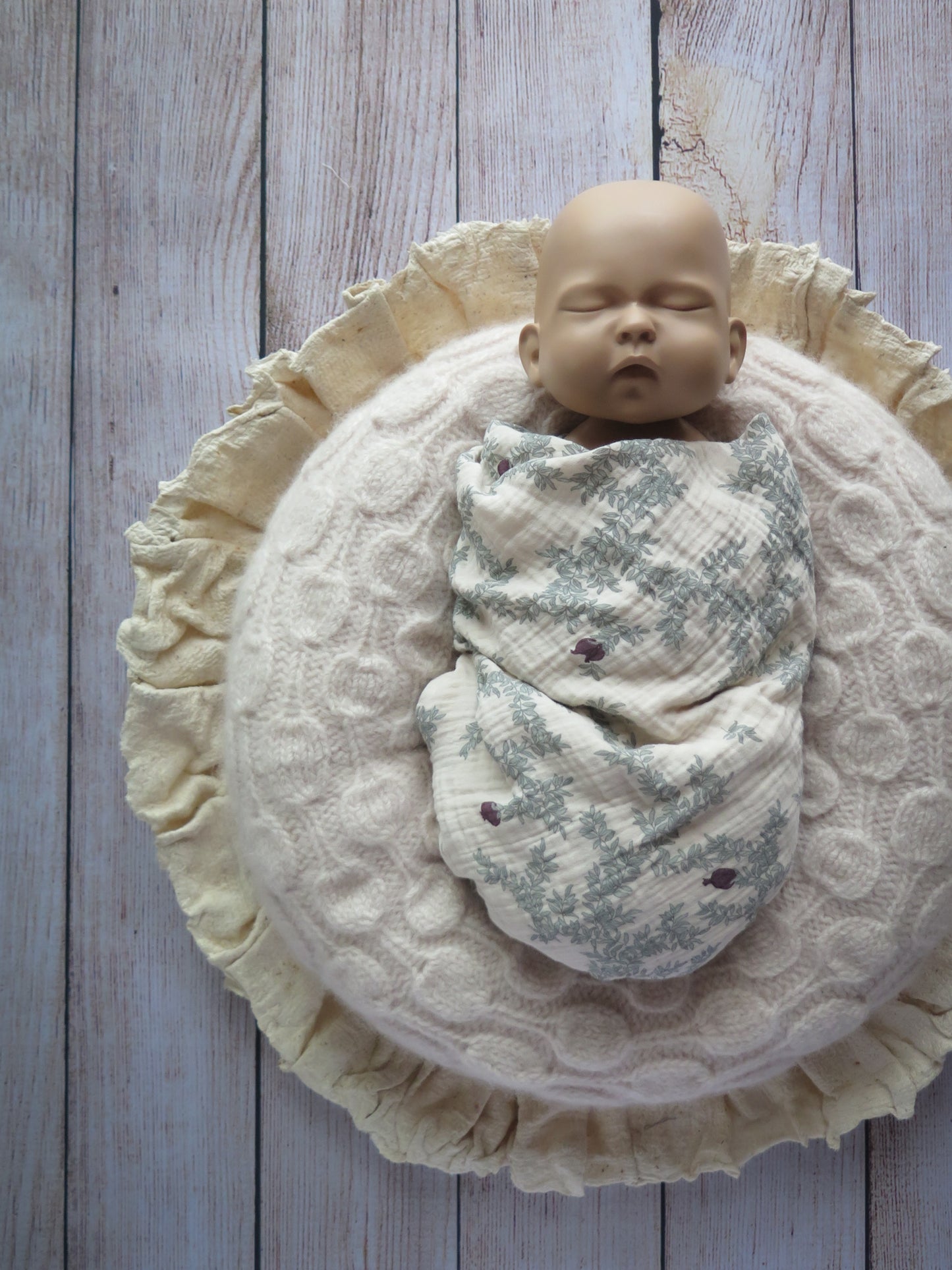 セルフニューボーンフォトのレンタル商品ベージュナチュラルセット