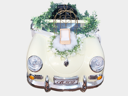 1. 車体前部：鳥かごと花（指輪ケース非付属）
